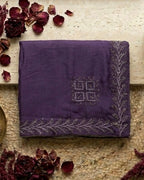 Lavender Colour Star Georgette Saree