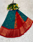 Chintamani Colour Peacock Paithani with Contrast  Blouse