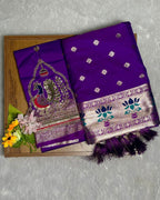 Purple Colour Paithani Saree