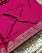 Dark Pink Colour Soft South Silk Saree