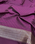 Wine Colour Soft Peshwai Saree