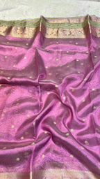 Dude Berry Colour Tissue Silk Saree