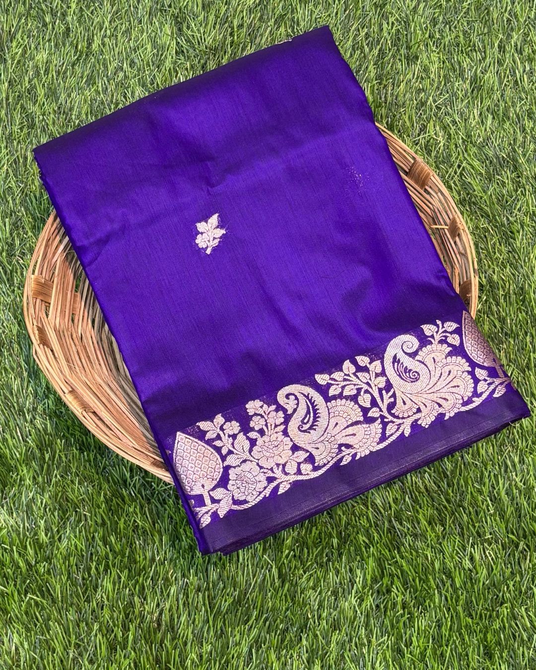 Purple Colour Soft Cotton Saree