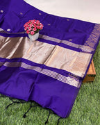 Purple Colour Soft Cotton Saree