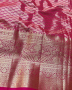 Silver Grey Colour Kanjivaram Silk Saree