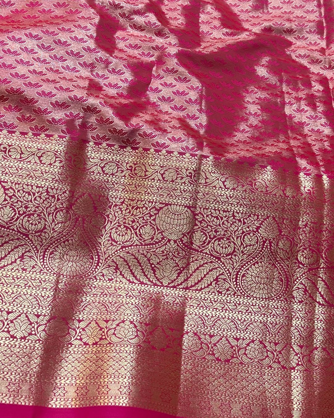 Silver Grey Colour Kanjivaram Silk Saree