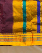 Maroon Colour Irkal/Ilkal Cotton Saree