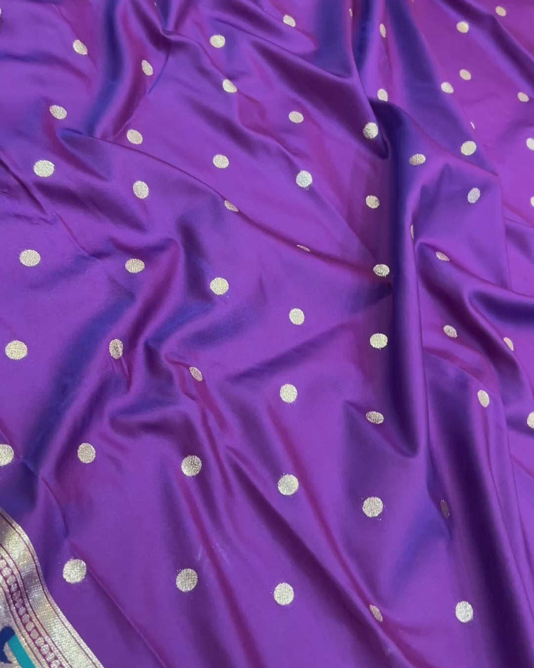 Purple Colour Bamboo Paithani Saree M 15237