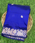 Royal Blue Colour Soft Cotton Saree